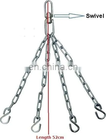 Heavy Punch Bag 4 Panel Steel Chains OEM