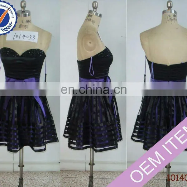 Short sweetheart black satin homecoming dress