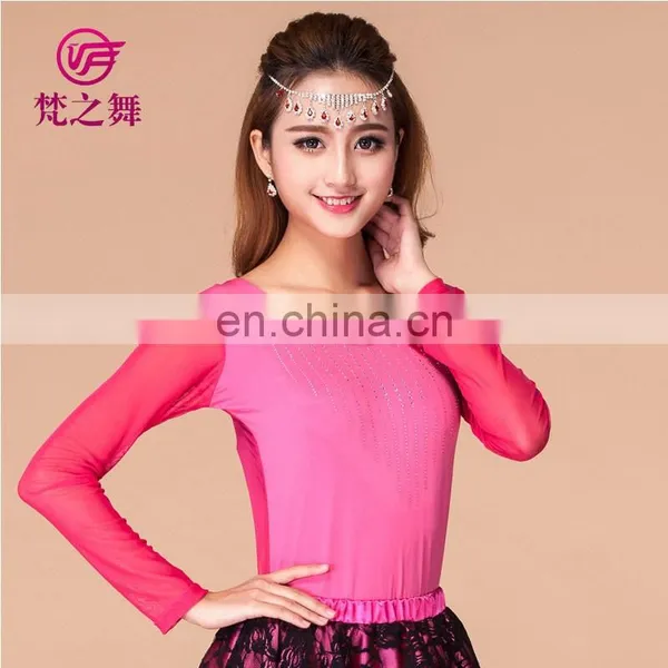 Long Sleeves Belly Dance Tops Sexy Dance Tops Western Dance Tops Belly Dance Practice Top S-3071# photo-2