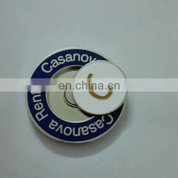 Custom Magnetic Golf Ball Marker Holder Golf Poker Chip