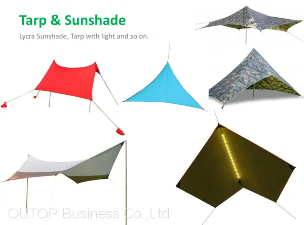 OUTOP Outdoor Beach Ultralight Waterproof Rain Fly Camping Tent Tarp