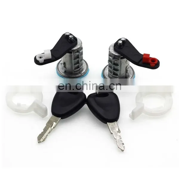 Door Lock Barrel Set With Keys 7701470944 7701470945 For INTERSTAR RENAULT MASTER photo-3