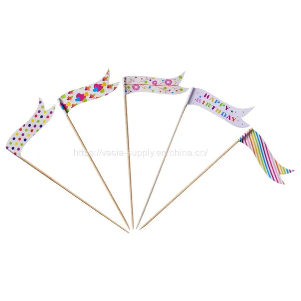 Flags Sticks Fruit Picks Party Artwork Toothpick Decoration Cupcake/Cake/Ice Cream Toppers photo-2