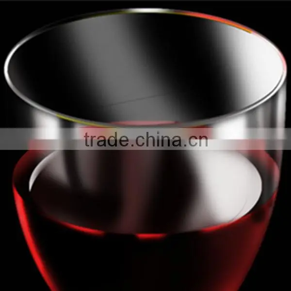 Handmade Crystal High Quality Transparent Short Stem Wine Glass photo-2
