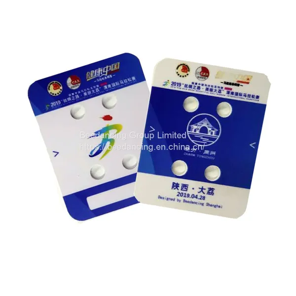 Custom Logo Printed 4 Holes Shoe Tag for Marathon Race Chip Timing photo-3