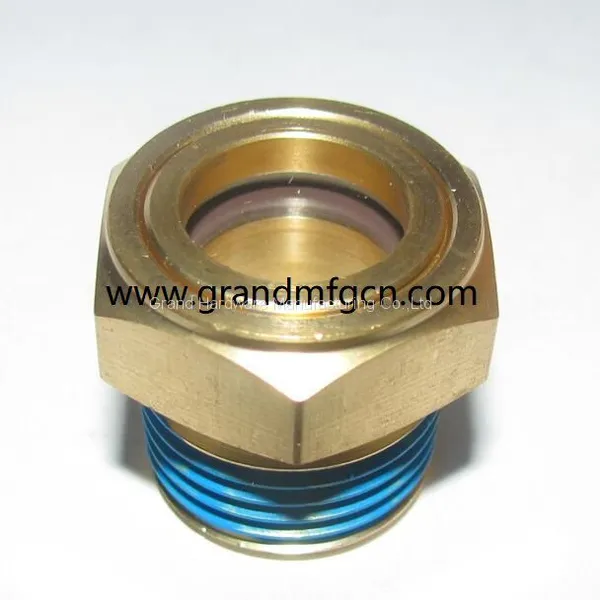 Gasketed Compressor Oil Sight Glass With Borosilicate Glass and Stainless Steel Reflector photo-5