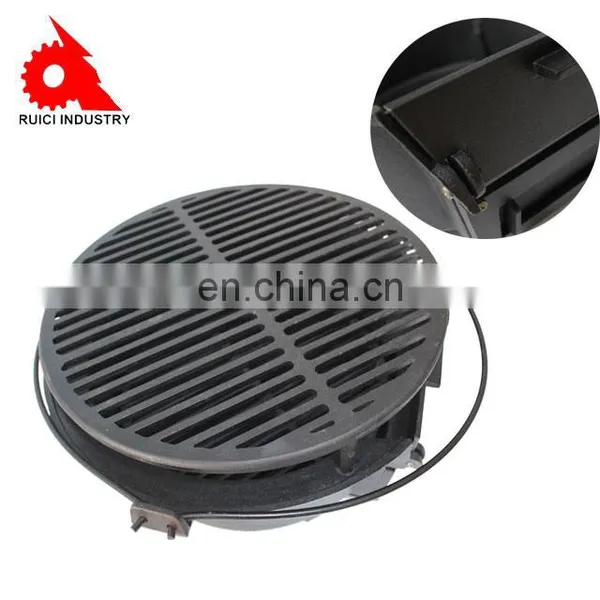 Round 40cm Diameter Camping Stove Cast Iron Outdoor Charcoal Bbq Grill photo-5