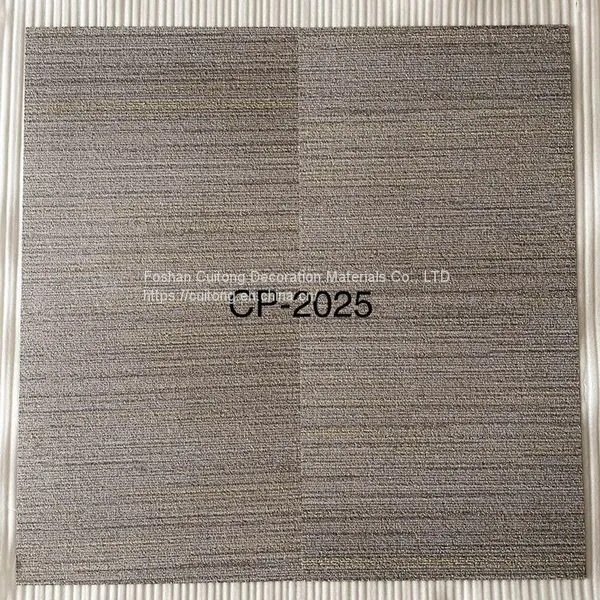 Horizontal Stripe PVC Sheet Floor Carpet Stone Plastic Floor Tile Office Showroom Clothing Store Milk Teahouse Glue photo-5