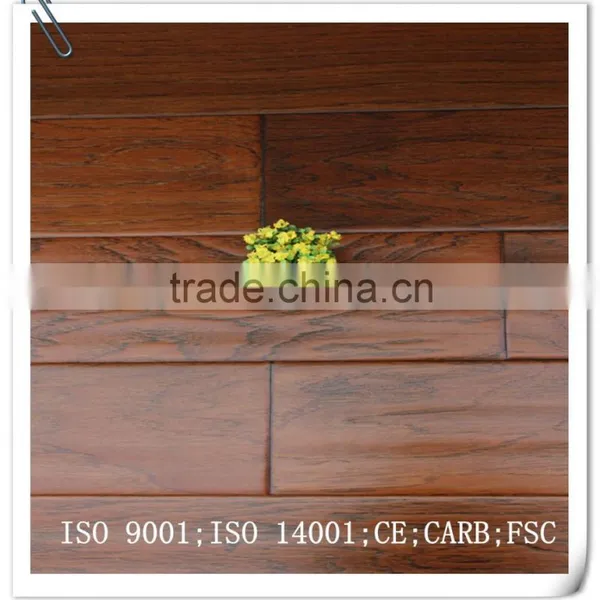 Handscraped Walnut Multilayer Engineered Wood Flooring 7-layer photo-2