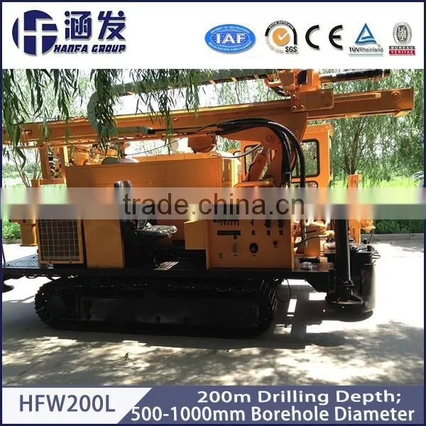 Hydraulic Drilling Rig, HFW-200L Rotary and DTH Drill Machine photo-2