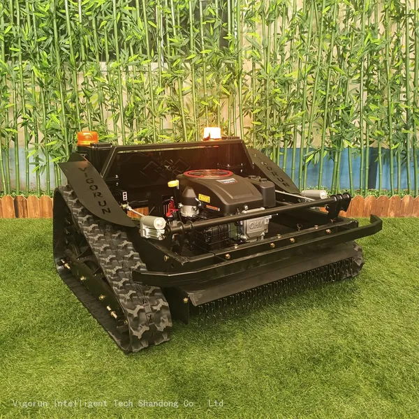 Remote Control Mower With Tracks, China Remote Control Bank Mower Price, Remote Control Hillside Mower for Sale photo-2