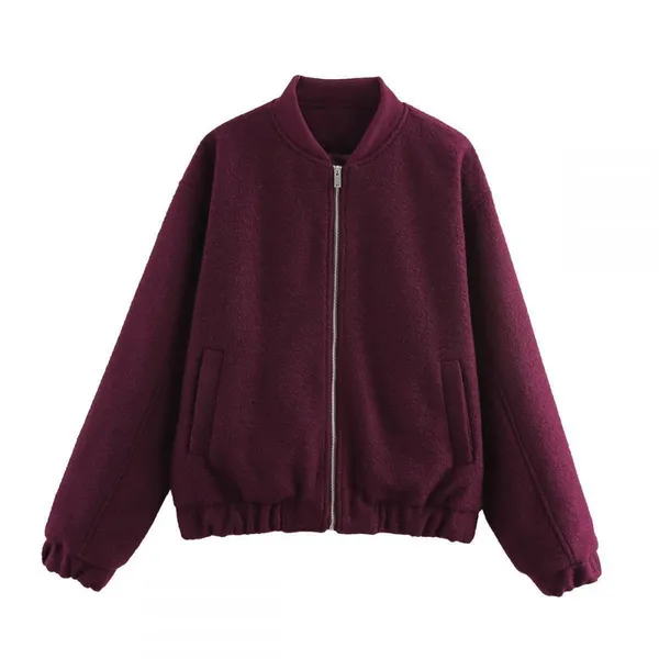 New Cross-border Women's Fashion Casual Pearl Leather Short Jacket Zipper Jacket