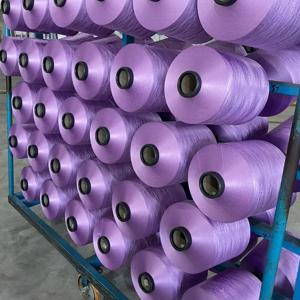 Polyester Filament Yarn POY DTY 50D-600D Dope Dyed Yarn photo-2