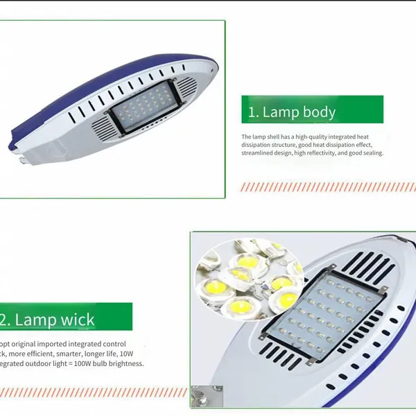 Installation of Yangquan Solar Street Lights, 60-watt Golden Bean Lamp Head Hl-tyn00123 for Yangquan Solar Street Lights photo-4