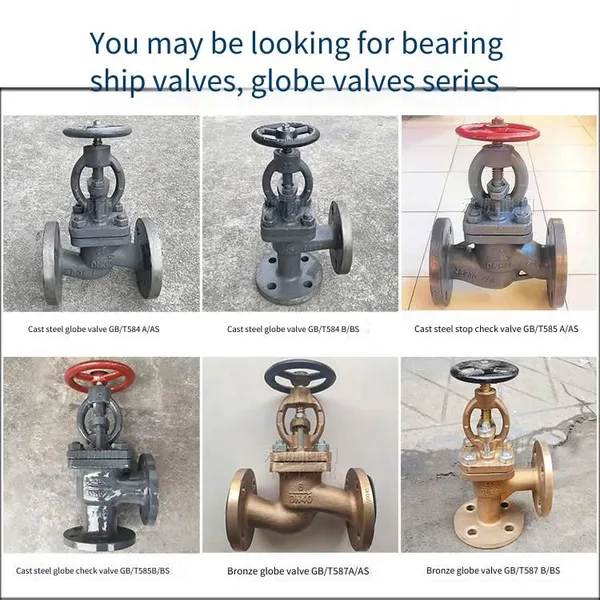 Marine Straight/right-angle Flange Cast Steel Globe Valves for Fresh Water, Lubricating Oil, Fuel Oil and Steam Pipelines, Gb/t584-2008 photo-5