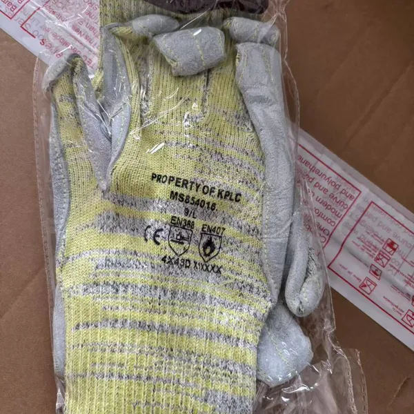 Enkerr Leather-patched High-temperature-resistant and Cut-resistant Gloves, Aramid Leather-patched Gloves, Puncture-resistant, Cut-resistant and High-temperature-resistant Gloves photo-2