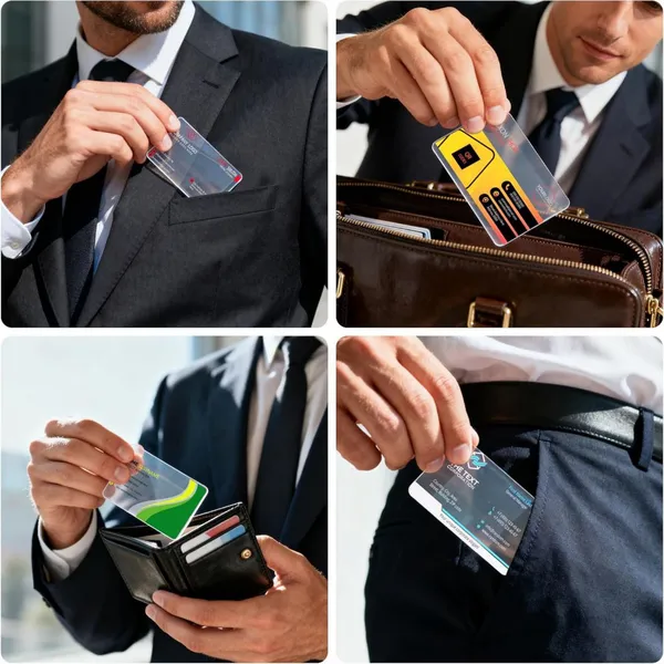 Custom Frosted Translucent PVC Business Cards, Semi-clear Plastic Business Cards, High-definition Printed Business Cards, Custom photo-4