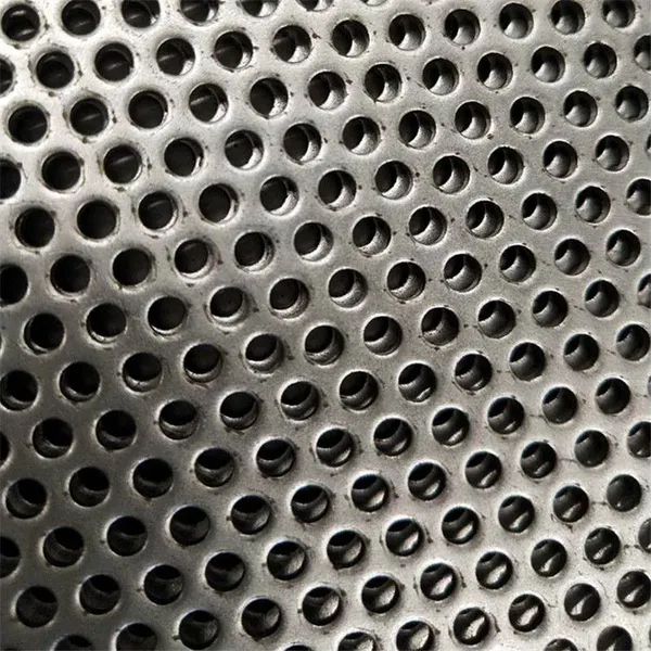 Laminas de metal perfuradas com formato de favo de mel/hexagonal/círculo para uso industrial decorativo