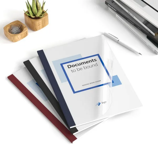 Corporate Report Binding Cover A4 Leather Grain Paper for Annual Reports Product Catalogs Presentation Handouts photo-3