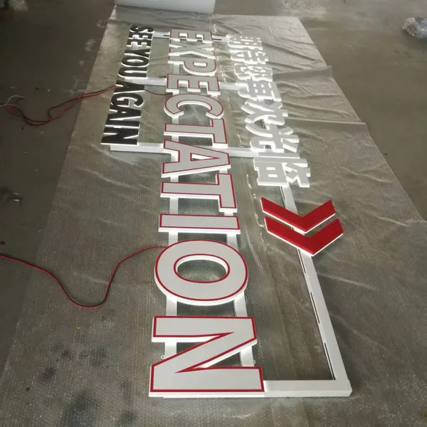 Custom Mini Led Billboard Acrylic Engraved Wall Sign Glowing Letters Easy Hanging_wall-mounted Installation Ip54 Weatherproof photo-2