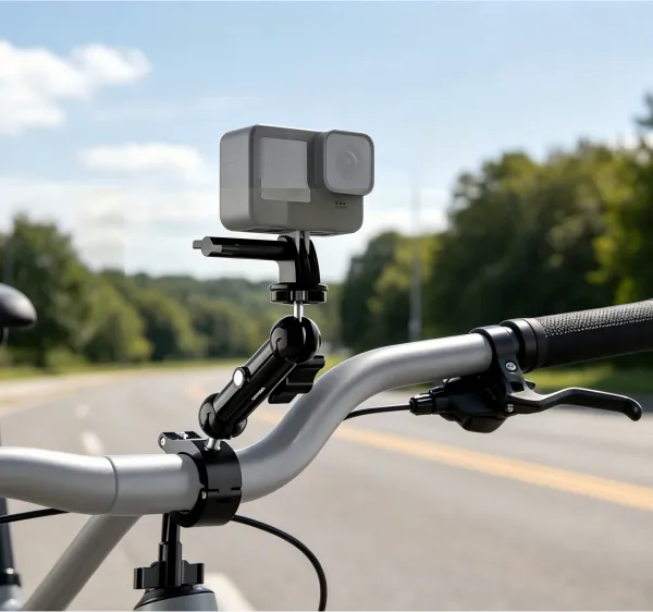 Action Camera Pole Mount for Motorcycle and Bike Gopro Cameras Accessories Kit photo-3