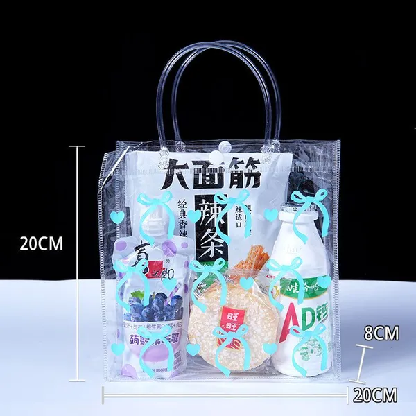 Durable Pvc Transparent Bag With Handle photo-5