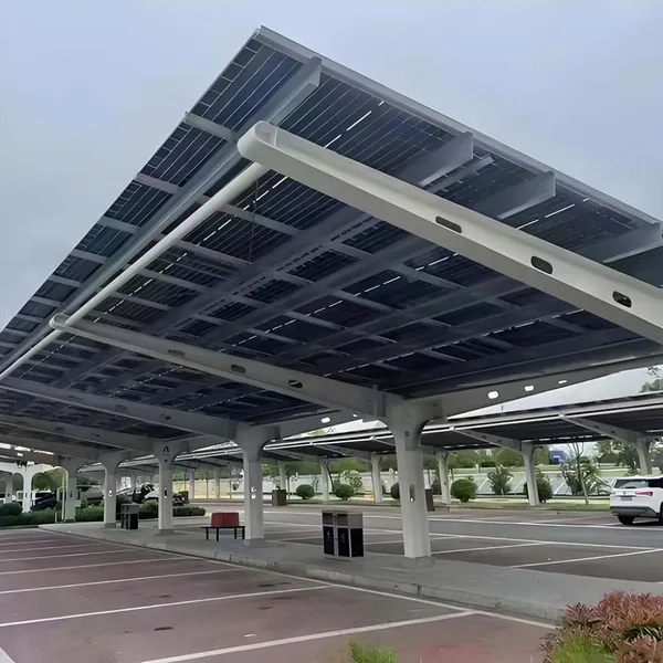 Double Row Solar Carport; Double Parking Solar Carport; Large Solar Carport photo-2