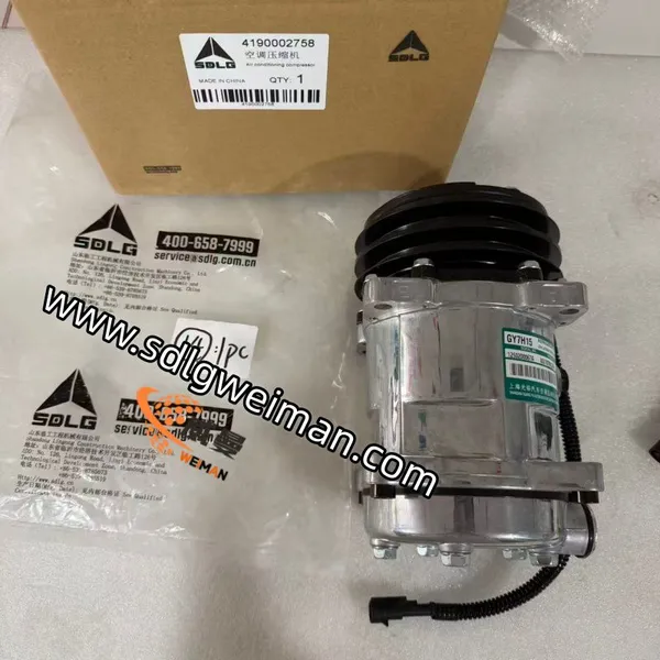 ORIGINAL SDLG Air Compressor 4190002758 Compatible Model: for SDLG L936 L946 L956 L958 Wheel Loader photo-2