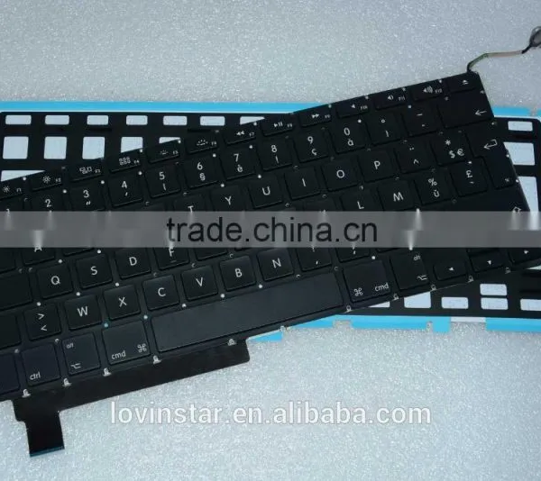 French Layout Laptop Keyboard Replacement LED Backlight For Macbook Pro 15" A1286 2008-2012 photo-3