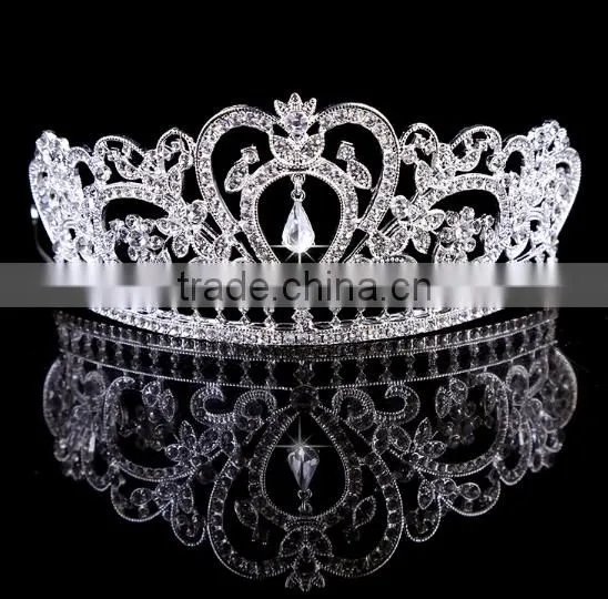 Bridal Crystal Rhinestone Wholesale Gold Sliver Crown Wedding Jewelry photo-5