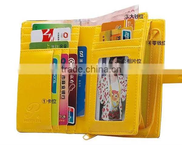 PU Leather Designer Short Women Wallet photo-5