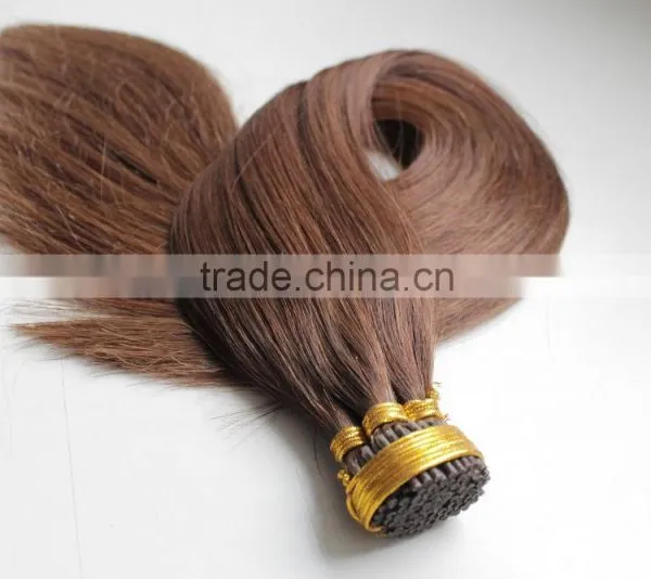 Double Drawn European Virgin Hair Keratin Prebonded Hair i Tip photo-5