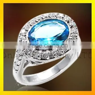 High Quality Wedding Jewelry Fashion Ring Sterling Silver Rings Jewelry Womens photo-6
