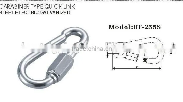 Galvanized Carabiner Type Quick Link Made in China Professional Manufacturer Link Chain Quick Link,Rigging Hardware photo-2