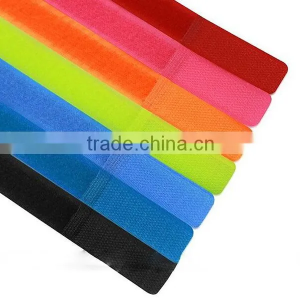 Reusable Straps Wrap Wire Hook and Loop Organizer Cable Holder Tie Rope Fastener photo-3
