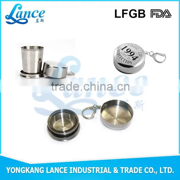 Best Selling Custom Stainless Steel Elegant Folding Cup For Boyfriend Gift