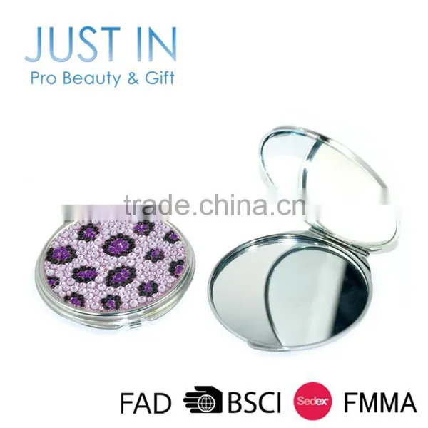 Luxury Folding Ladies Girls Oval Framed Makeup Vanity Mirror