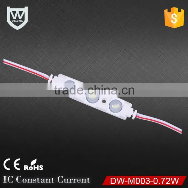 China Supplier 12V Ip65 Waterproof 0.72W 2835 3PCS Led Module With Lens for the Advertising Light Source photo-4