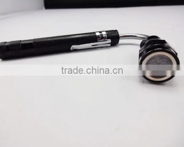 Led Flashlight Magnetic Base Light, Telescopic Flashlight Flexible Torch, Multi Functional Flashlight Magnetic Flashlight Torch photo-2