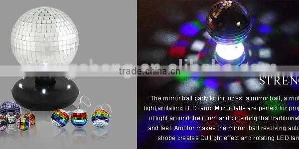 4'disco Mirror Ball Decoration Christmas With Color LED photo-4