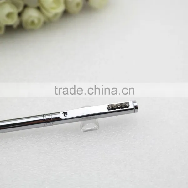 Gold Slim Metal Pen , 24K Gold Pen With Crystal photo-6
