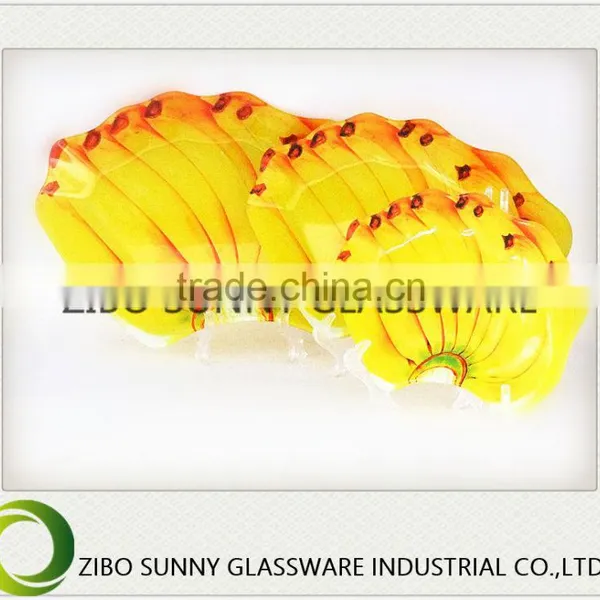 Banana Fruit Series of Glass Plate Are Happy photo-2