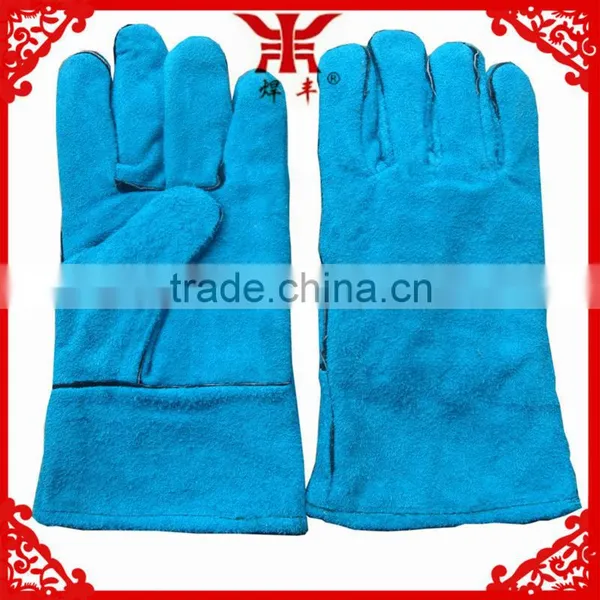 Different Types and Different Color Long Welding Leather Gloves photo-4