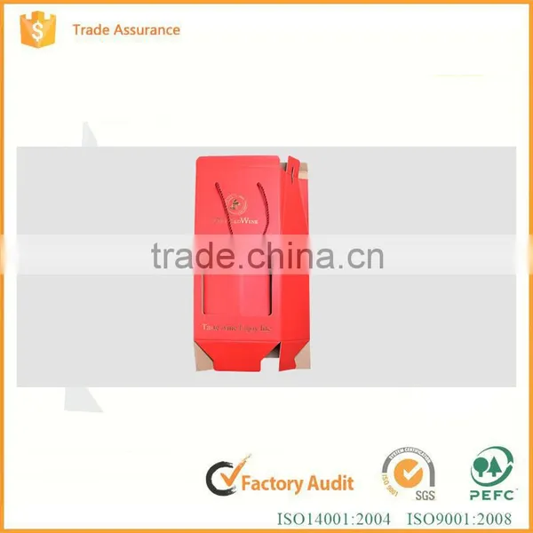 Corrugated Cardboard Wine Box Packaging Wine Bottle Paper Box