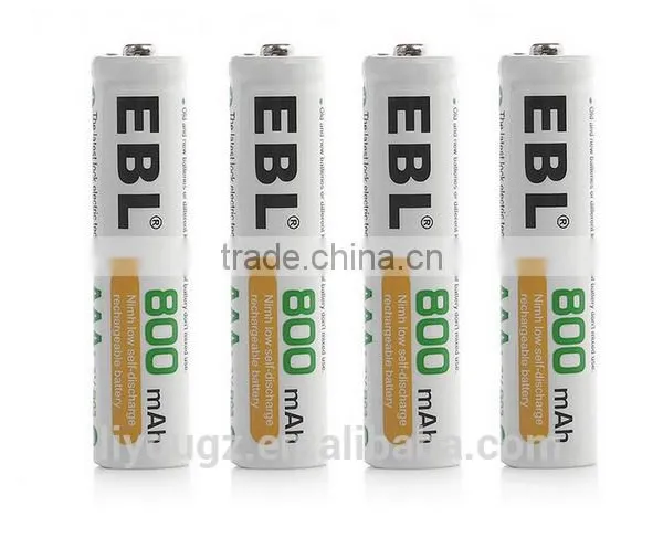 Wholesale EBL 4 Pack 1500 Cycle 800mAh AAA Ni-MH Rechargeable Batteries AAA photo-4
