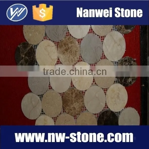 Dark Color Marble Mosaic Tiles for Wall Tiles and Floor Tiles photo-3