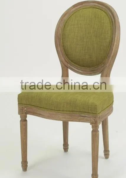 Home Furniture Solid Oak Handle Carved Classic Round Back Wooden Side Chair (CH-211-1-OAK) photo-5