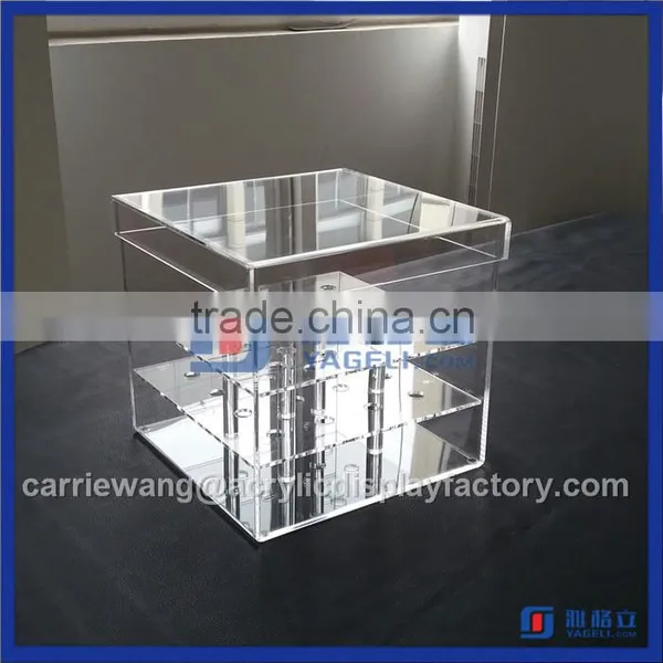 Factory Manufacturer Acrylic Flower Box / Acrylic Rose Box With Removeble Divided photo-3