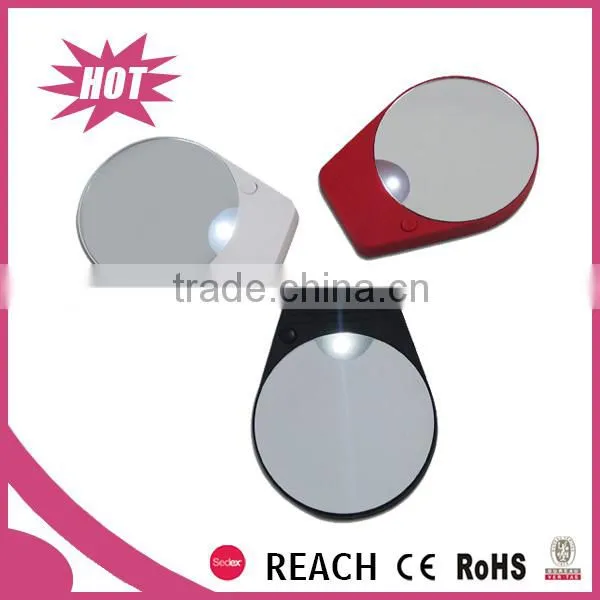 10X Magnification Single Side Small Wall Mount LED Makeup Mirror photo-3