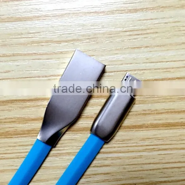 For IPhone USB Charger Cable Flat Zinc Alloy USB Cable New Premium photo-2